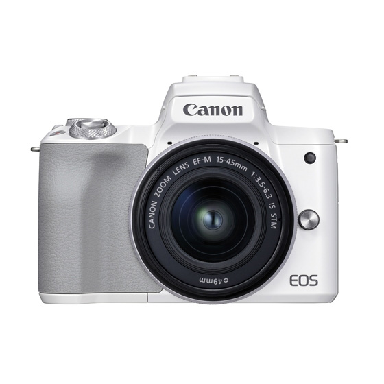 キヤノンミラーレスカメラ EOSKissM2・レンズキット（ホワイト） イメージ