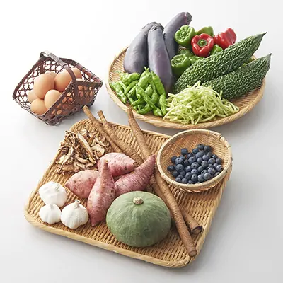 「旬のお野菜+産みたて濃厚玉子6個」の大満足セット! イメージ