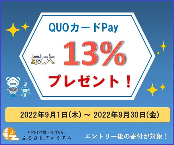 QUOカードプレゼントキャンペーン【2022年9月】 